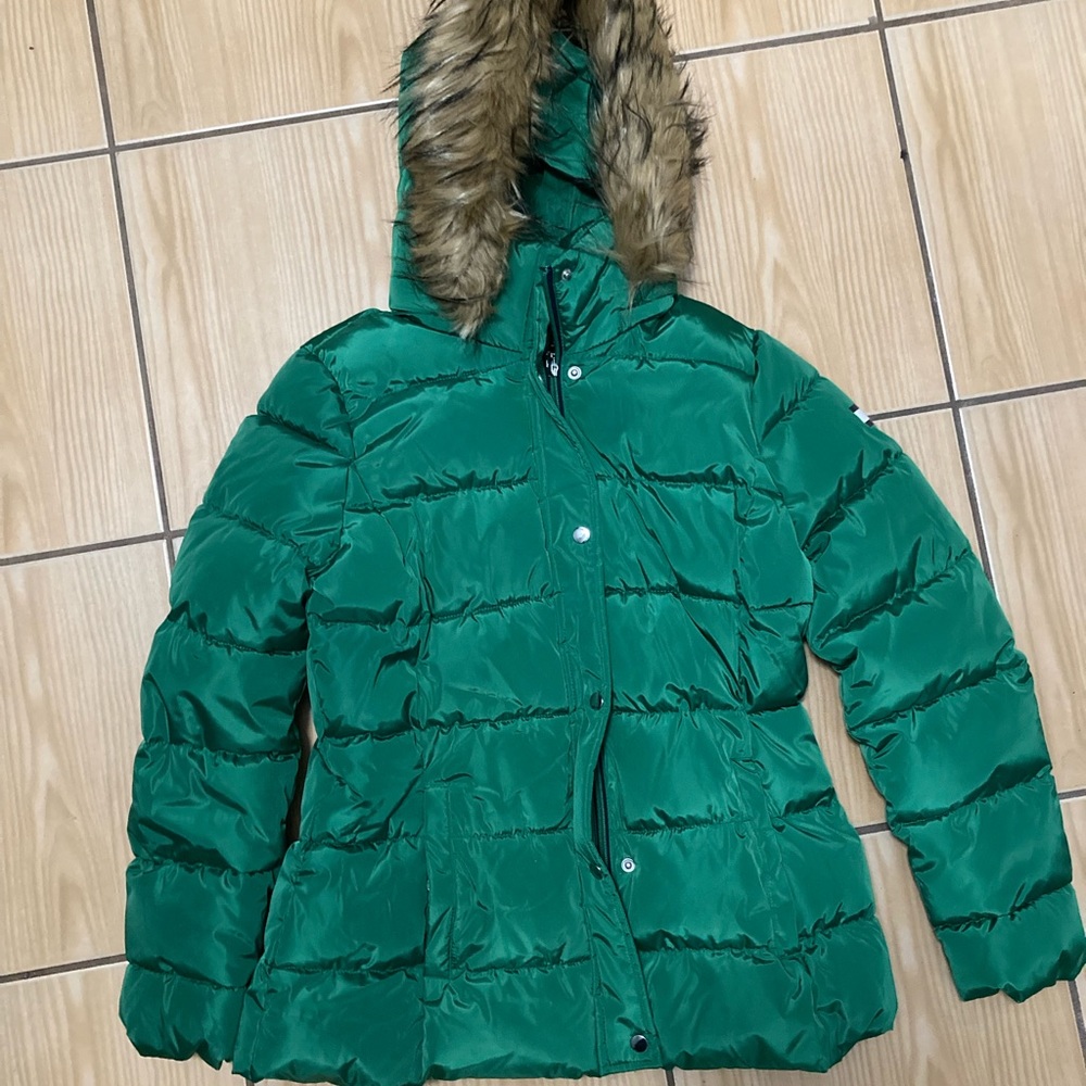 Tommy Hilfiger Green Parka Jacket M